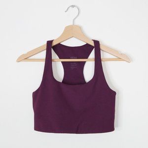Girlfriend Collective Paloma Racerback Sports Bra Plum Small